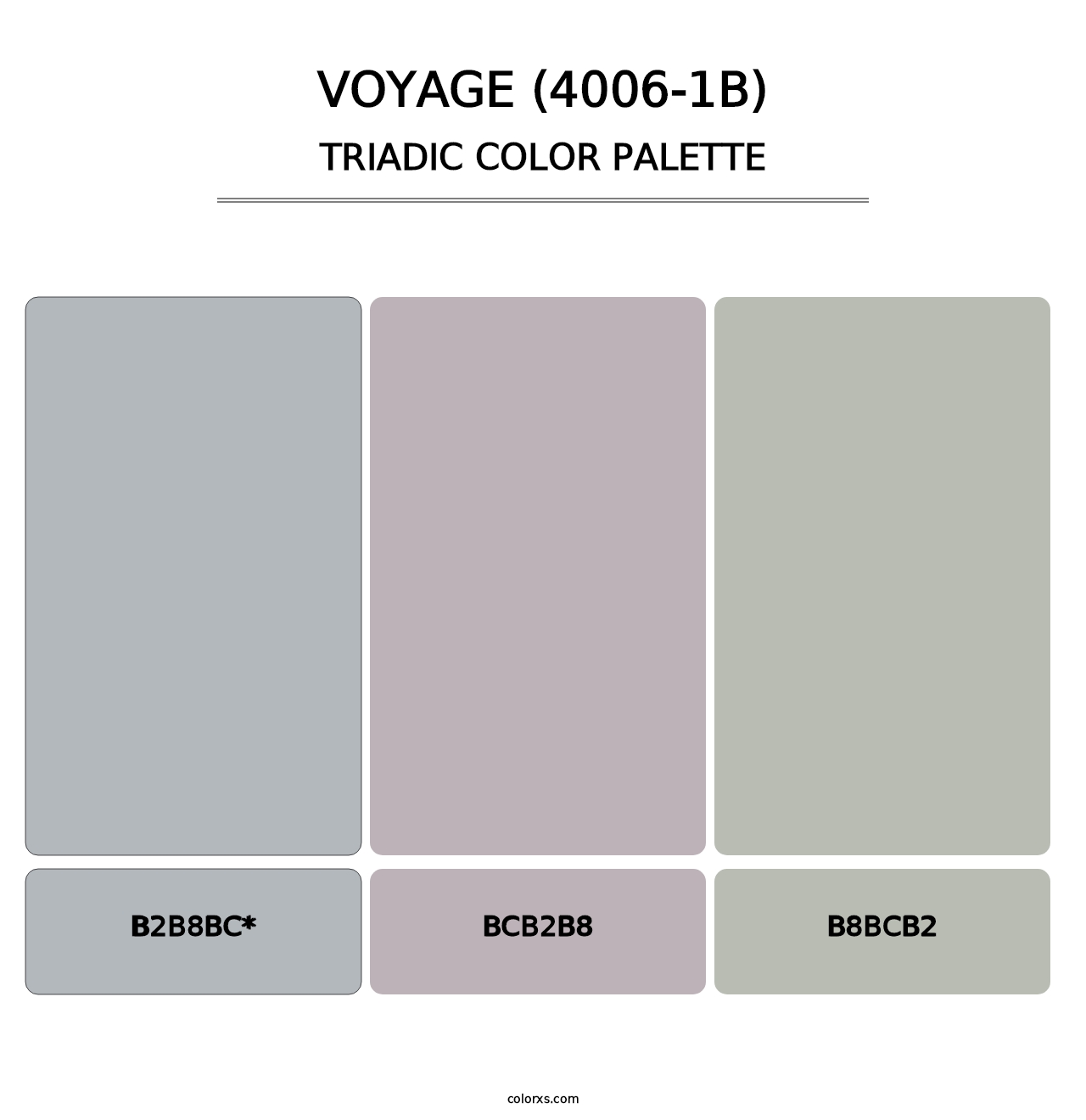 Voyage (4006-1B) - Triadic Color Palette