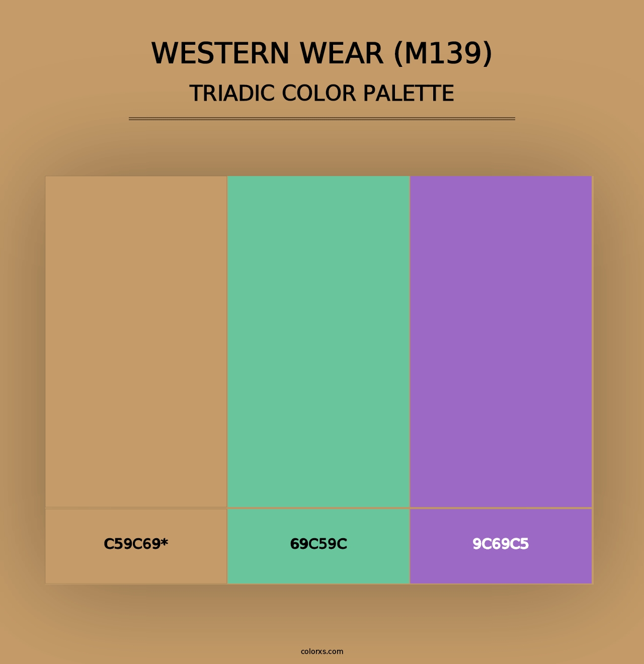 Western Wear (M139) - Triadic Color Palette