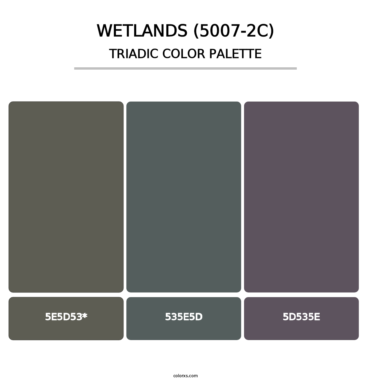 Wetlands (5007-2C) - Triadic Color Palette