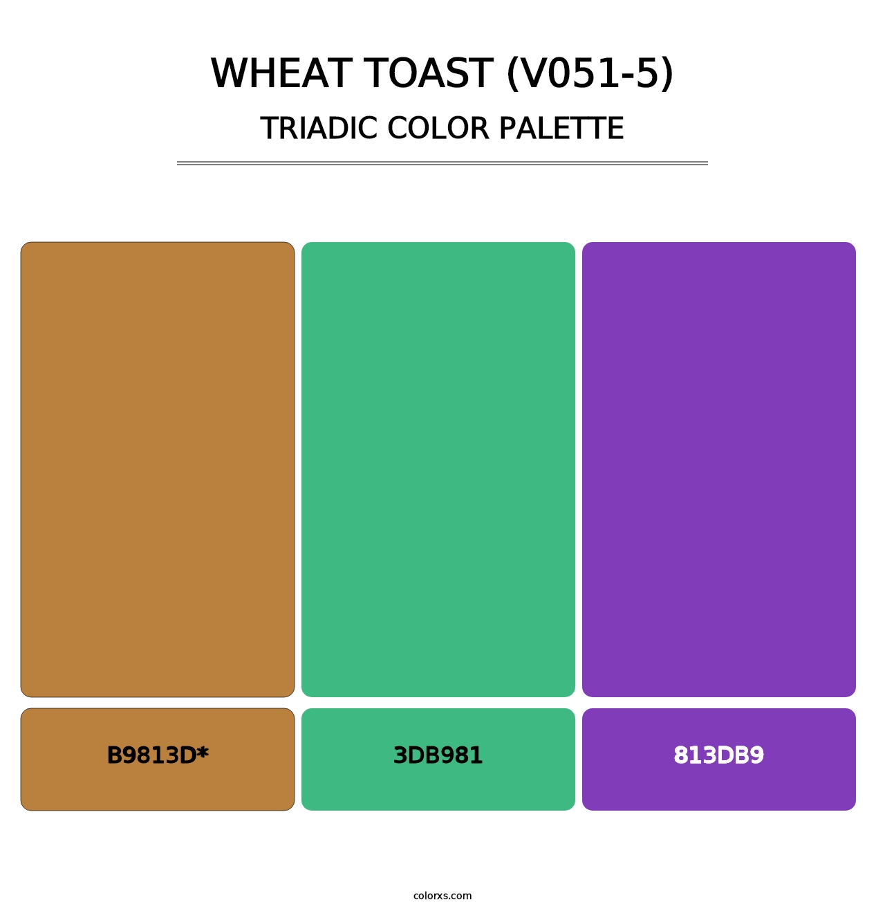 Wheat Toast (V051-5) - Triadic Color Palette