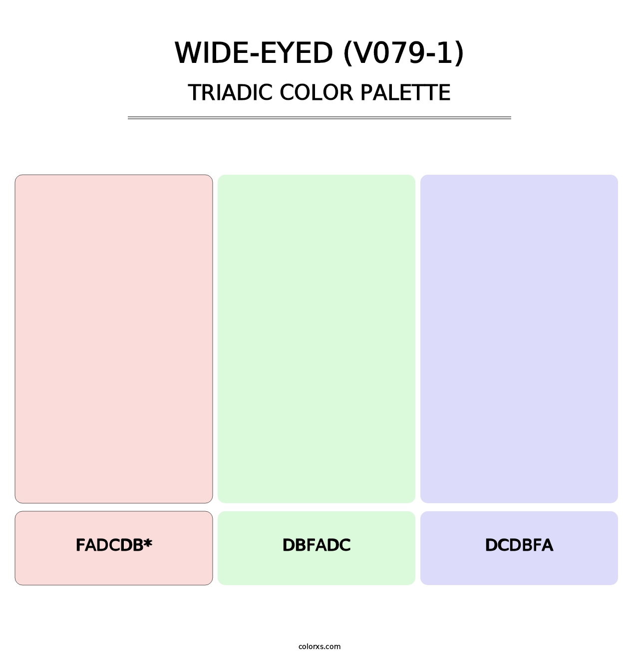 Wide-Eyed (V079-1) - Triadic Color Palette