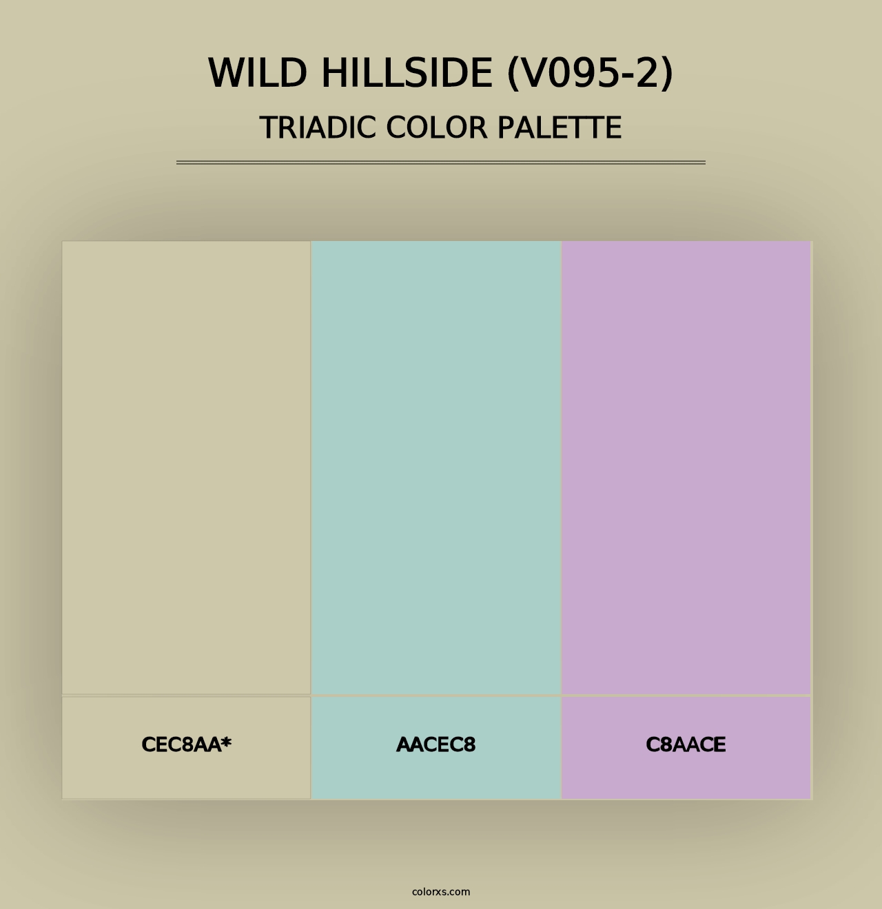 Wild Hillside (V095-2) - Triadic Color Palette