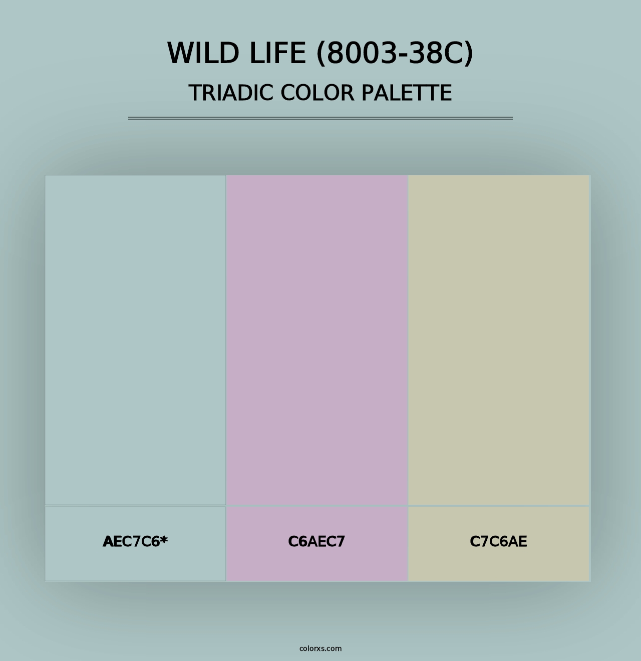 Wild Life (8003-38C) - Triadic Color Palette