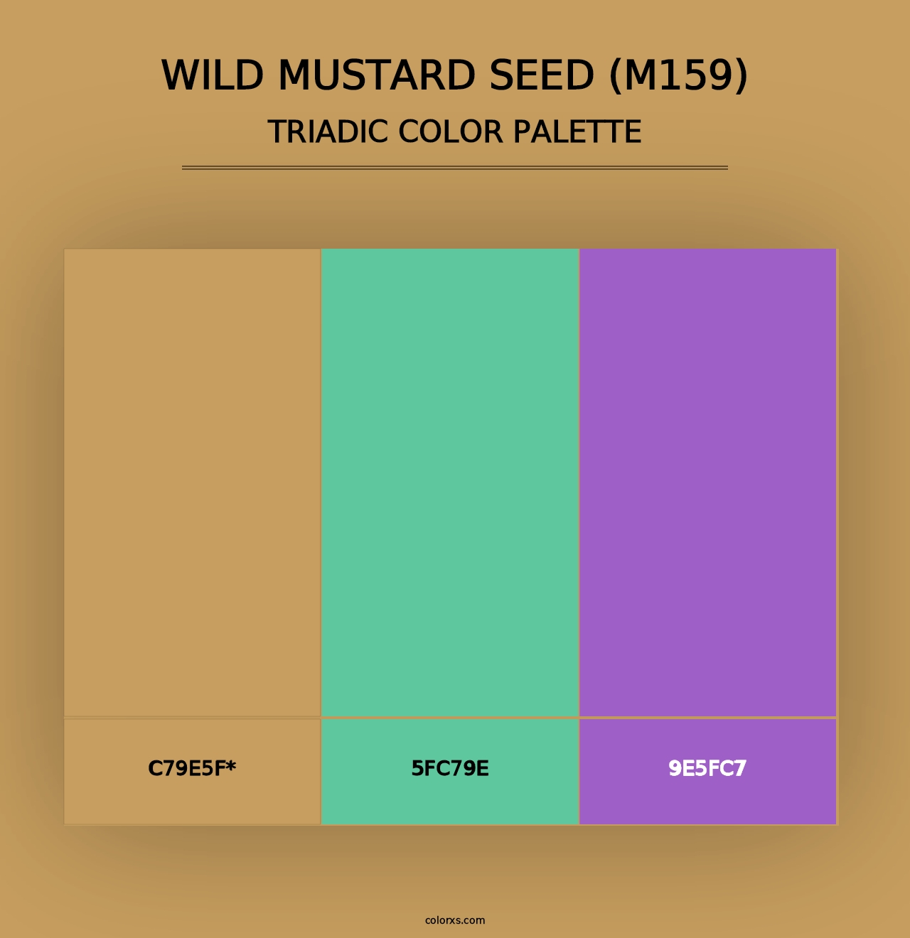 Wild Mustard Seed (M159) - Triadic Color Palette