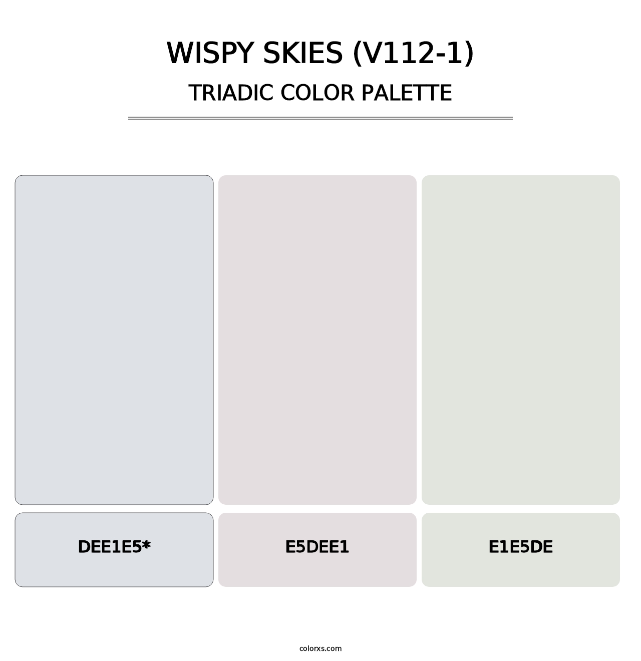 Wispy Skies (V112-1) - Triadic Color Palette