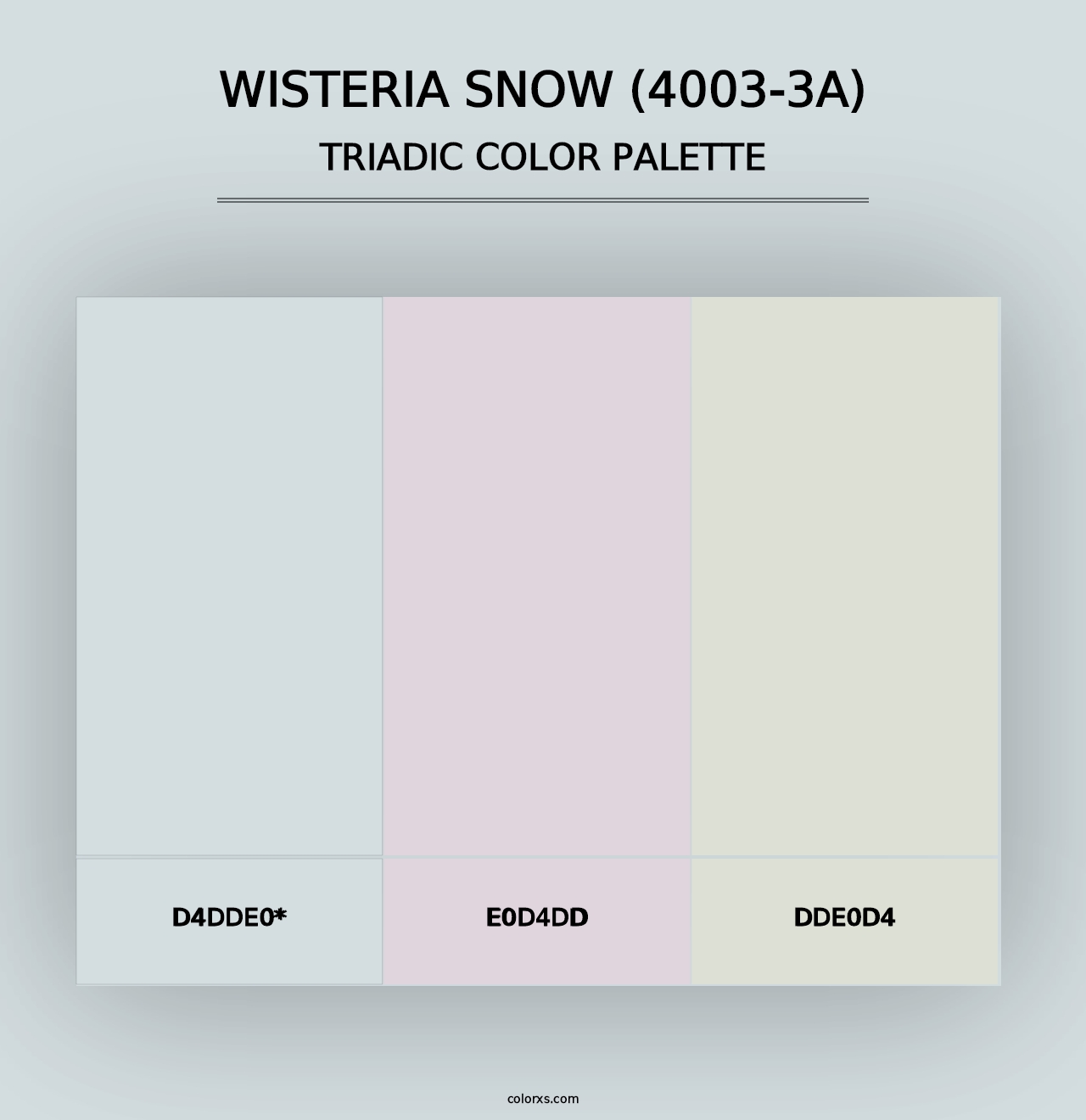 Wisteria Snow (4003-3A) - Triadic Color Palette