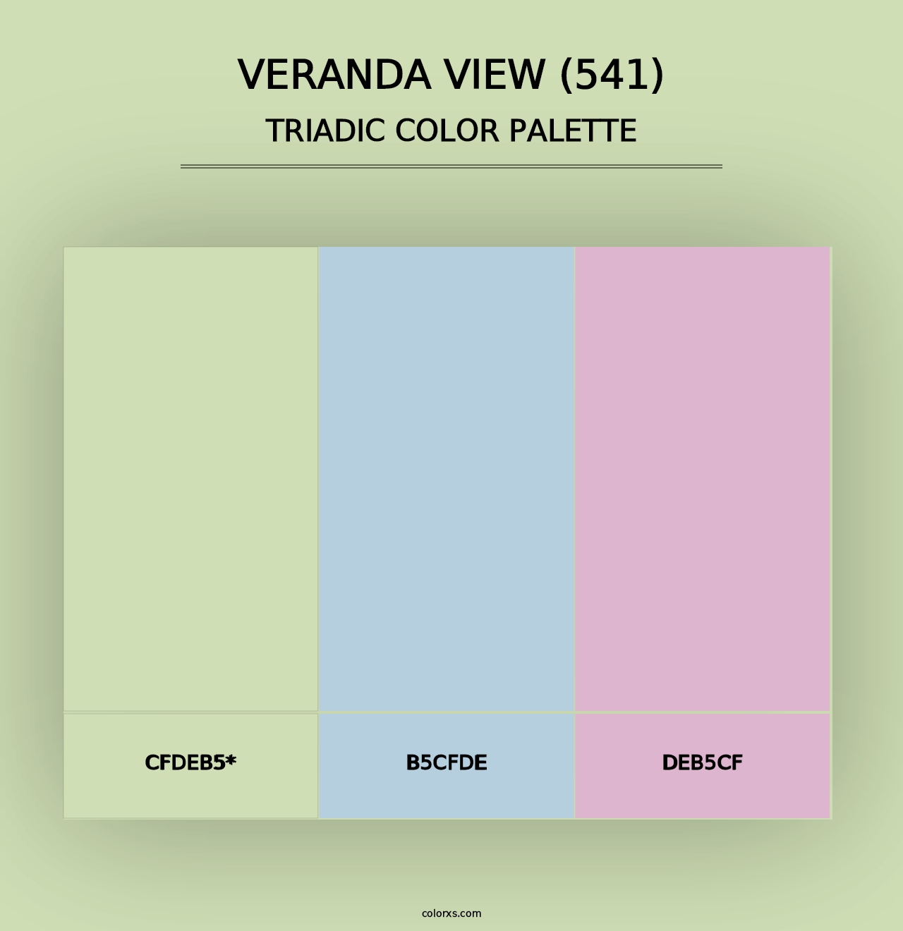 Veranda View (541) - Triadic Color Palette