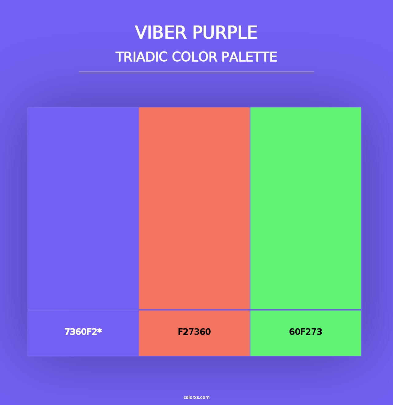 Viber Purple - Triadic Color Palette