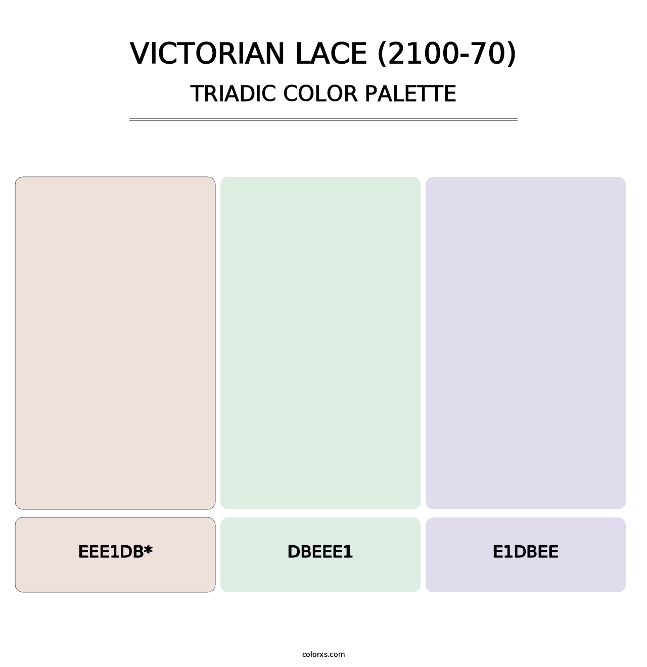 Victorian Lace (2100-70) - Triadic Color Palette