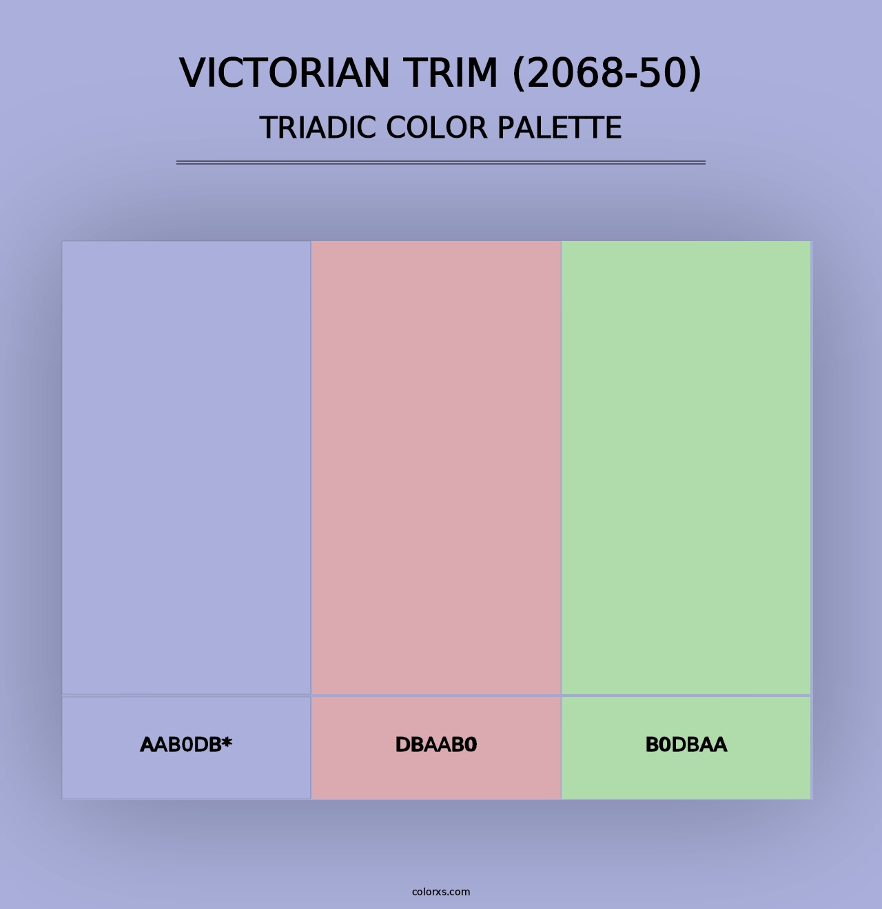 Victorian Trim (2068-50) - Triadic Color Palette