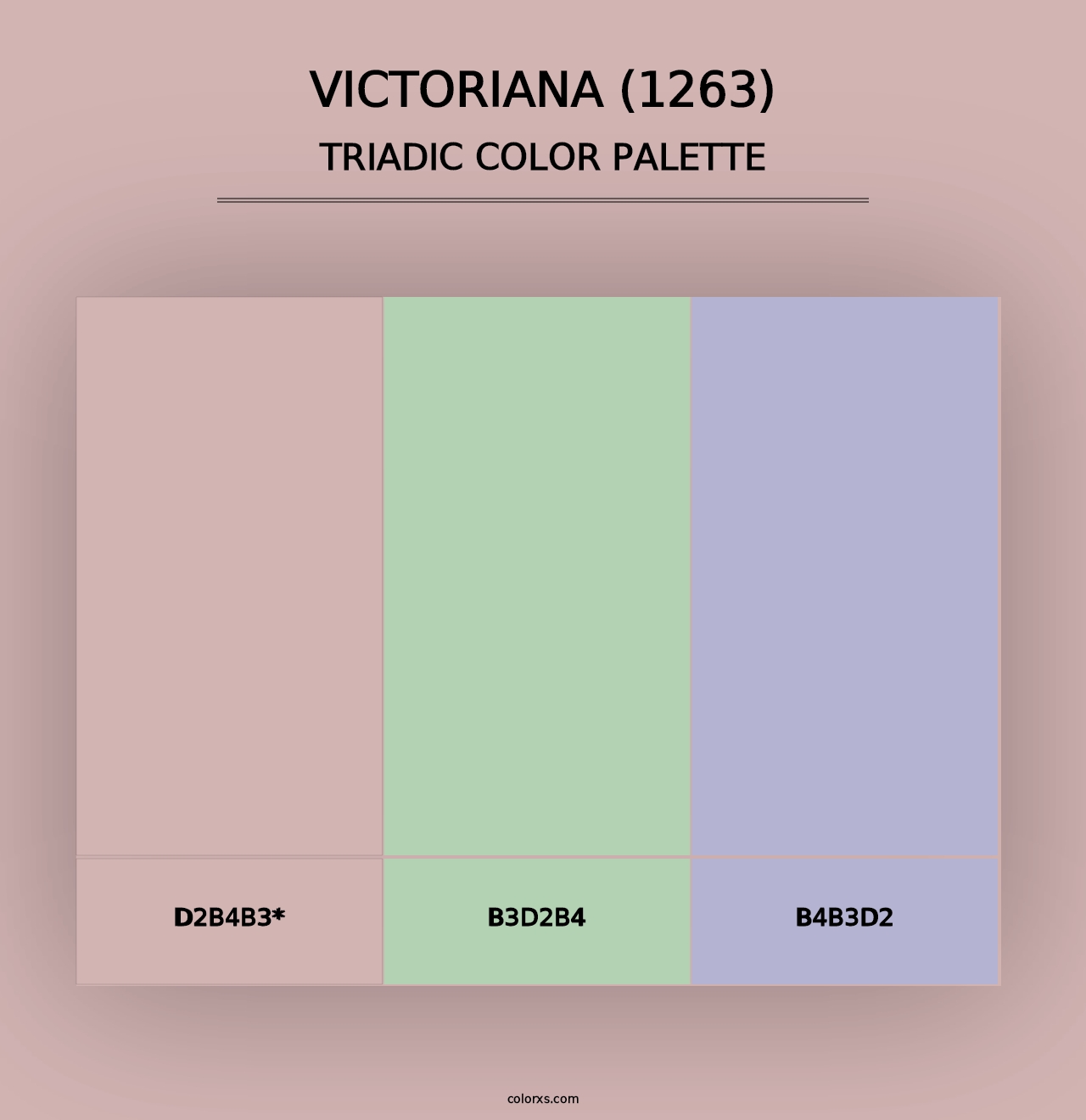 Victoriana (1263) - Triadic Color Palette