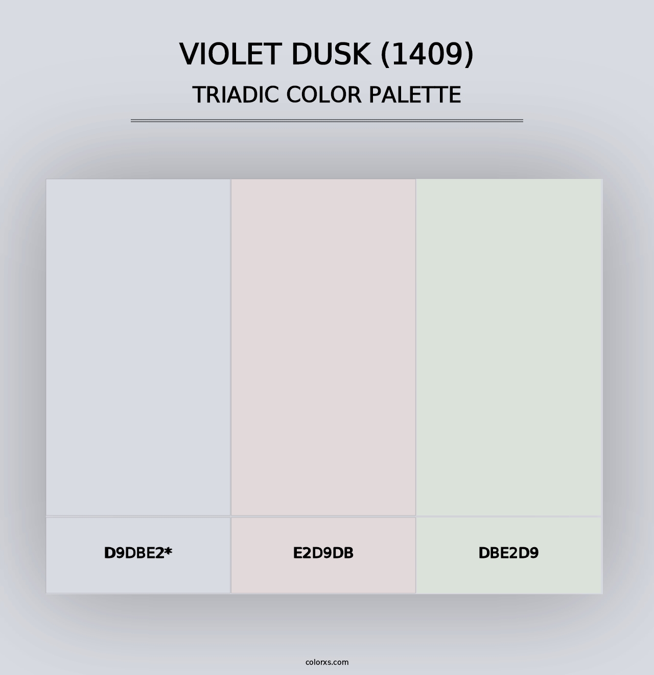 Violet Dusk (1409) - Triadic Color Palette