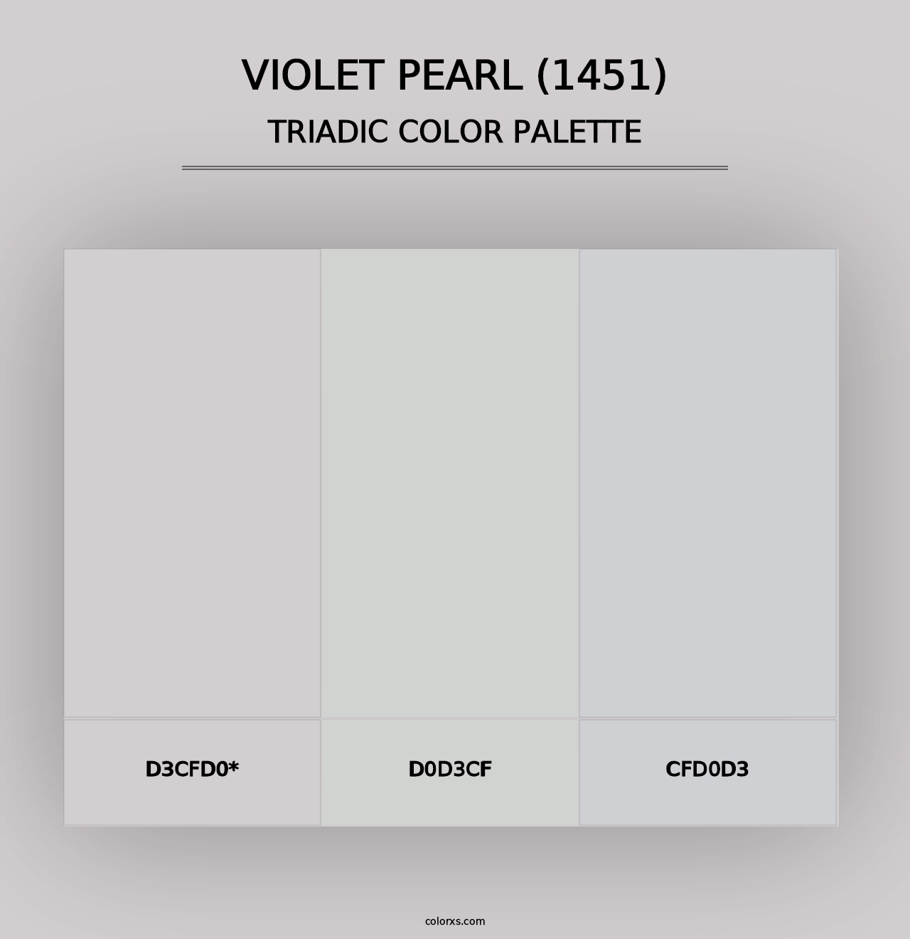 Violet Pearl (1451) - Triadic Color Palette