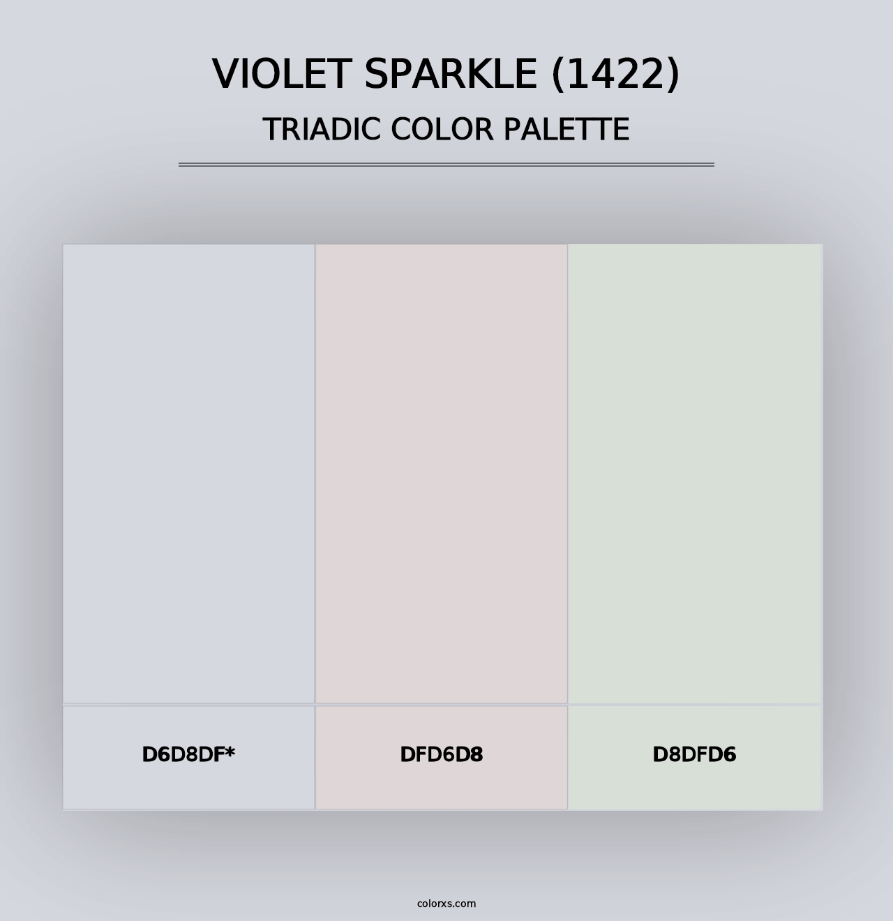 Violet Sparkle (1422) - Triadic Color Palette