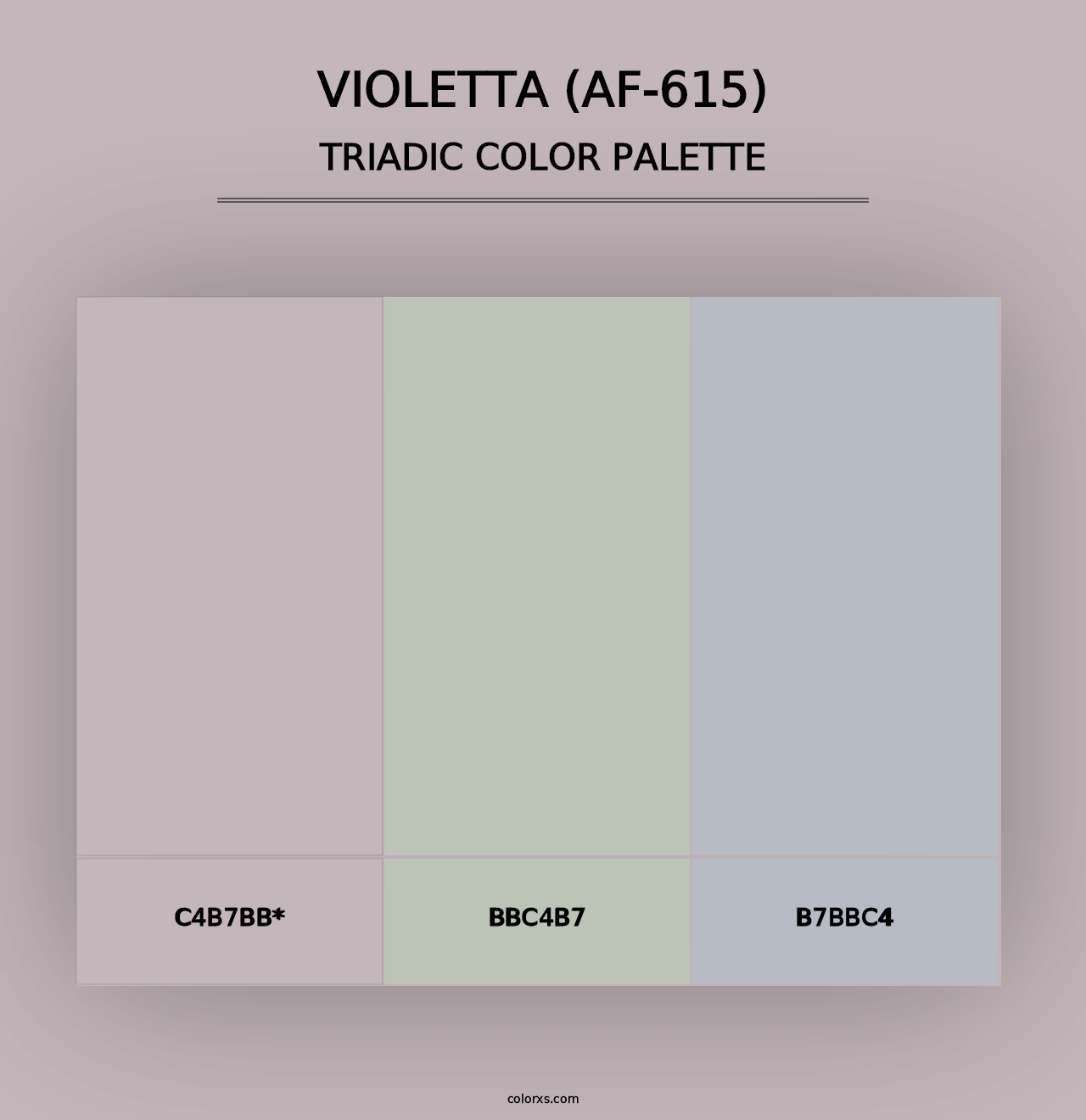 Violetta (AF-615) - Triadic Color Palette