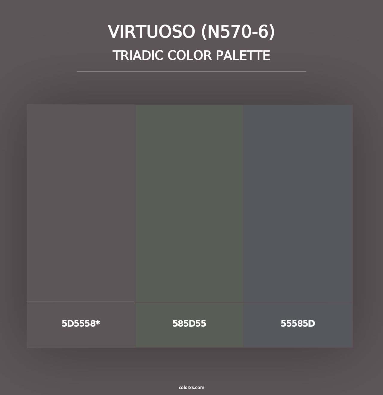 Virtuoso (N570-6) - Triadic Color Palette