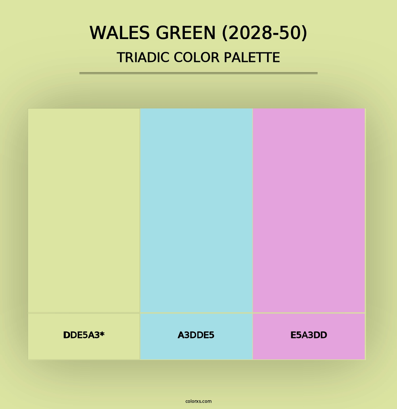 Wales Green (2028-50) - Triadic Color Palette