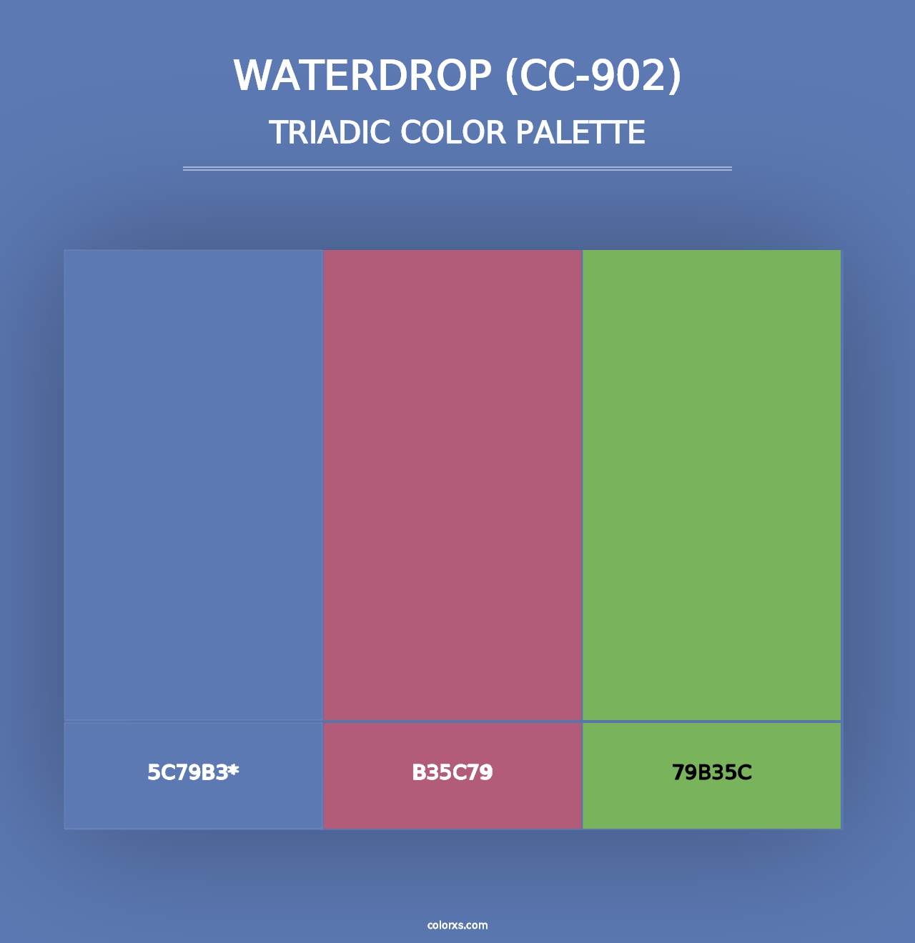 Waterdrop (CC-902) - Triadic Color Palette