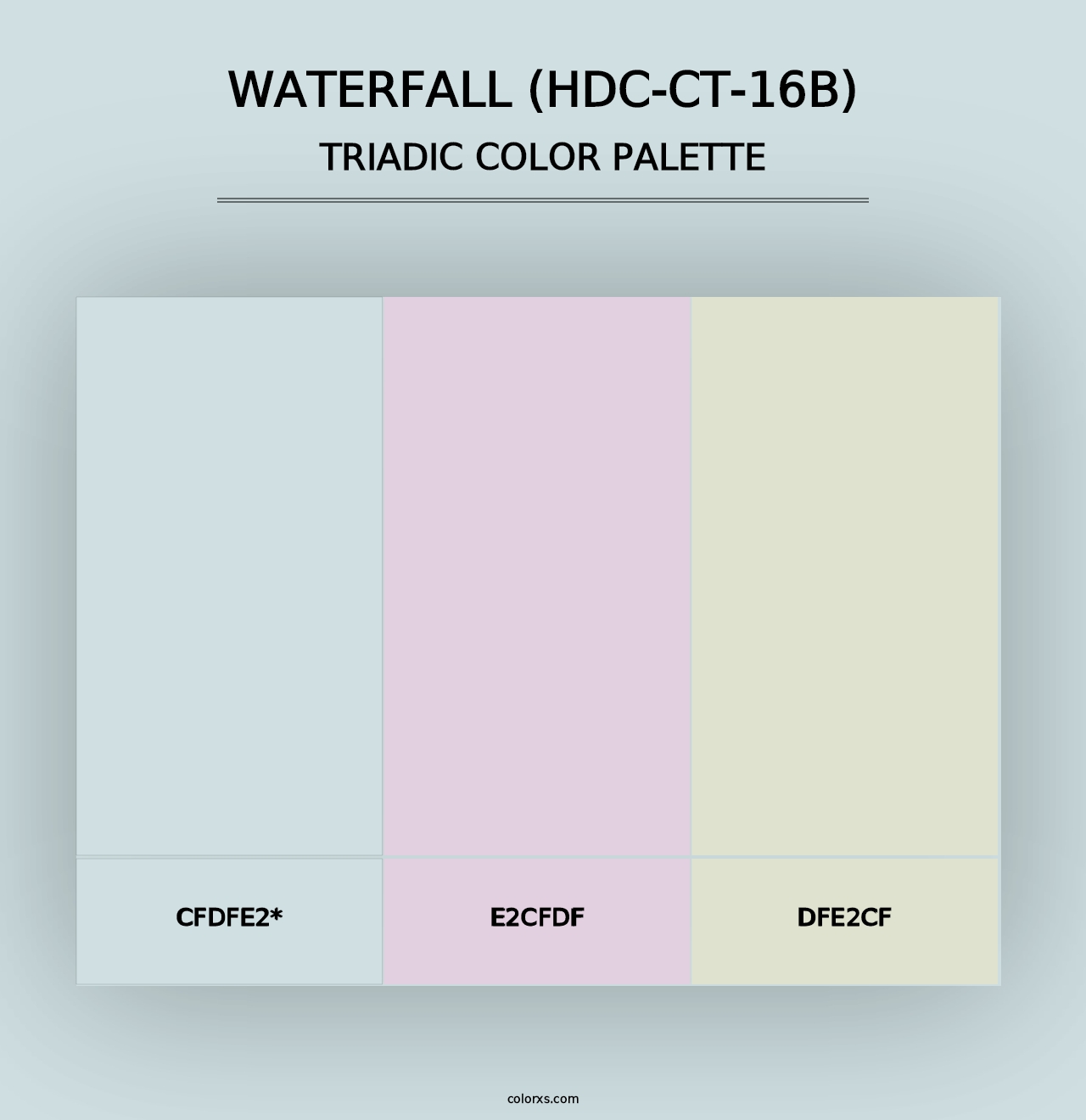 Waterfall (HDC-CT-16B) - Triadic Color Palette