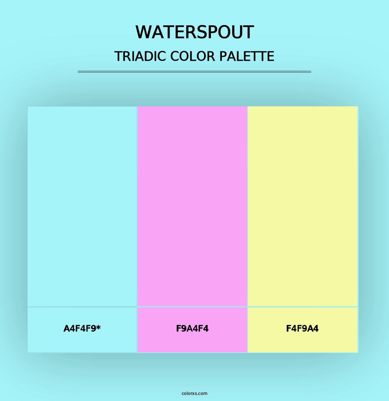 Waterspout - Triadic Color Palette