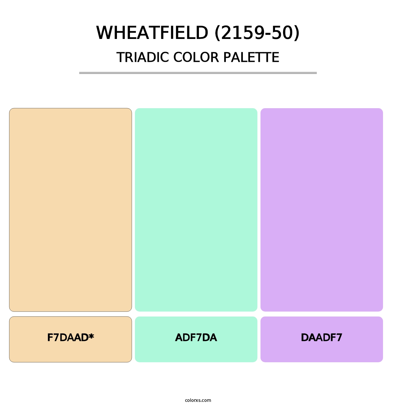 Wheatfield (2159-50) - Triadic Color Palette