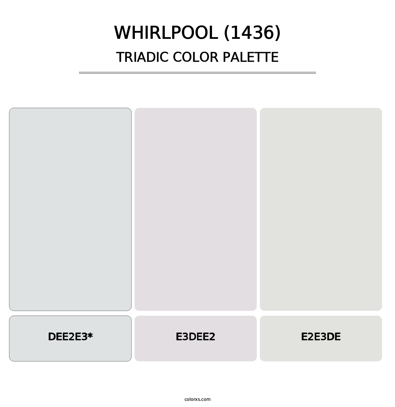 Whirlpool (1436) - Triadic Color Palette