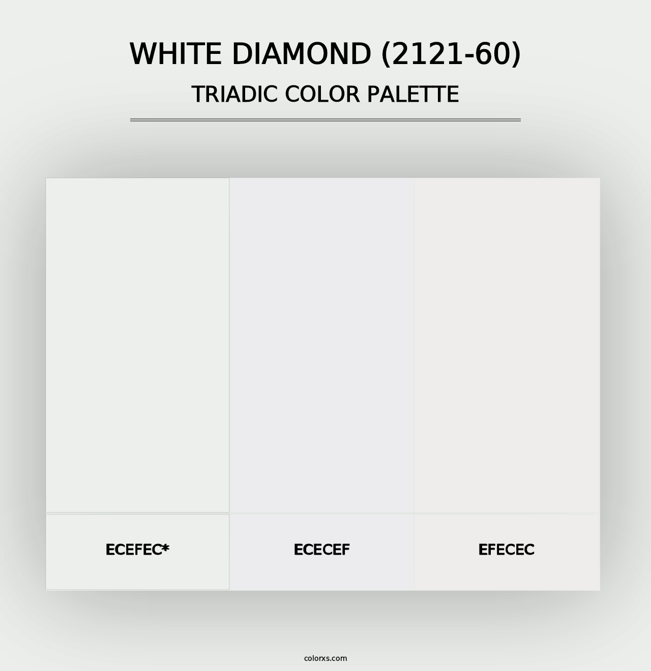 White Diamond (2121-60) - Triadic Color Palette