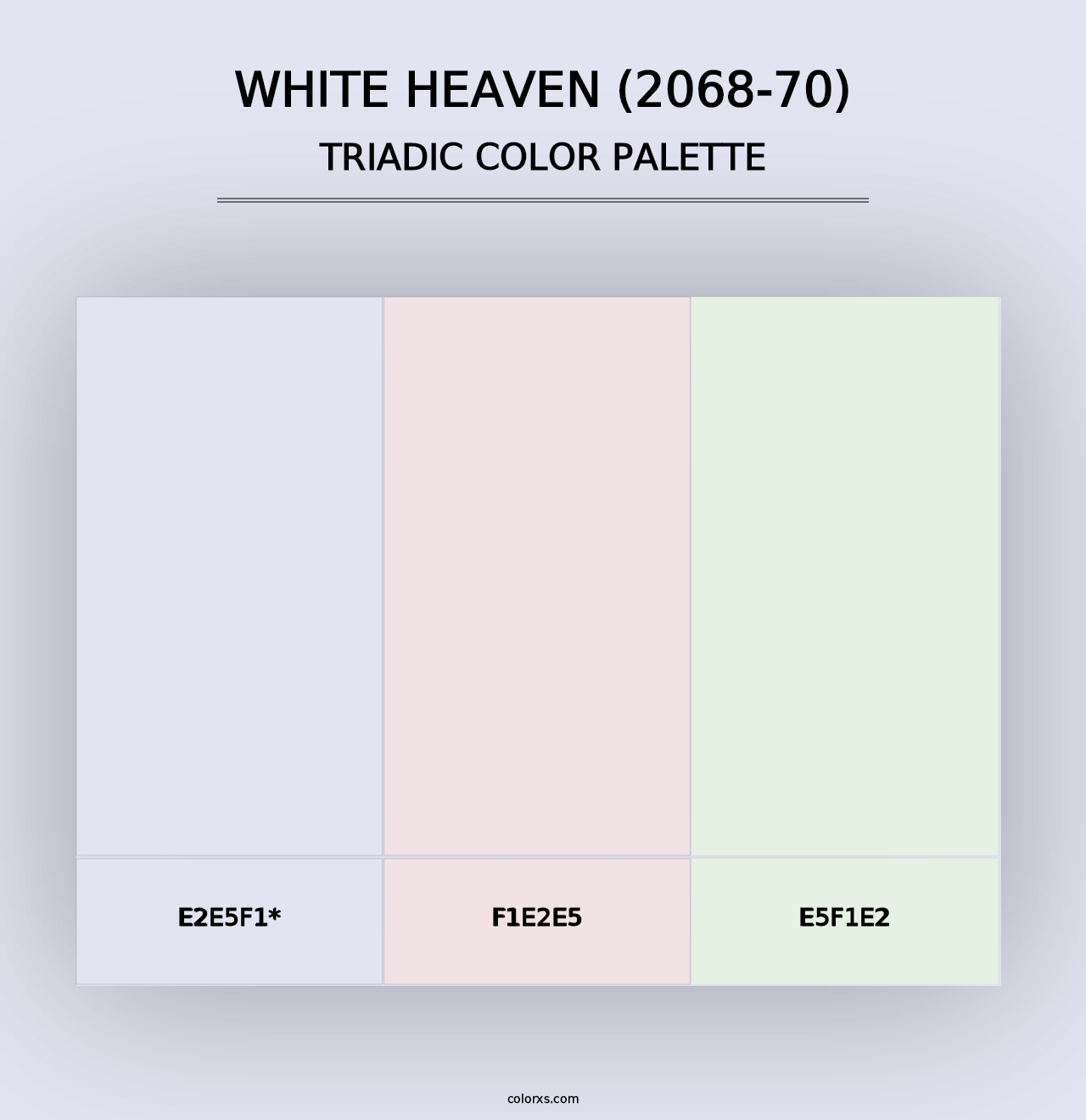 White Heaven (2068-70) - Triadic Color Palette