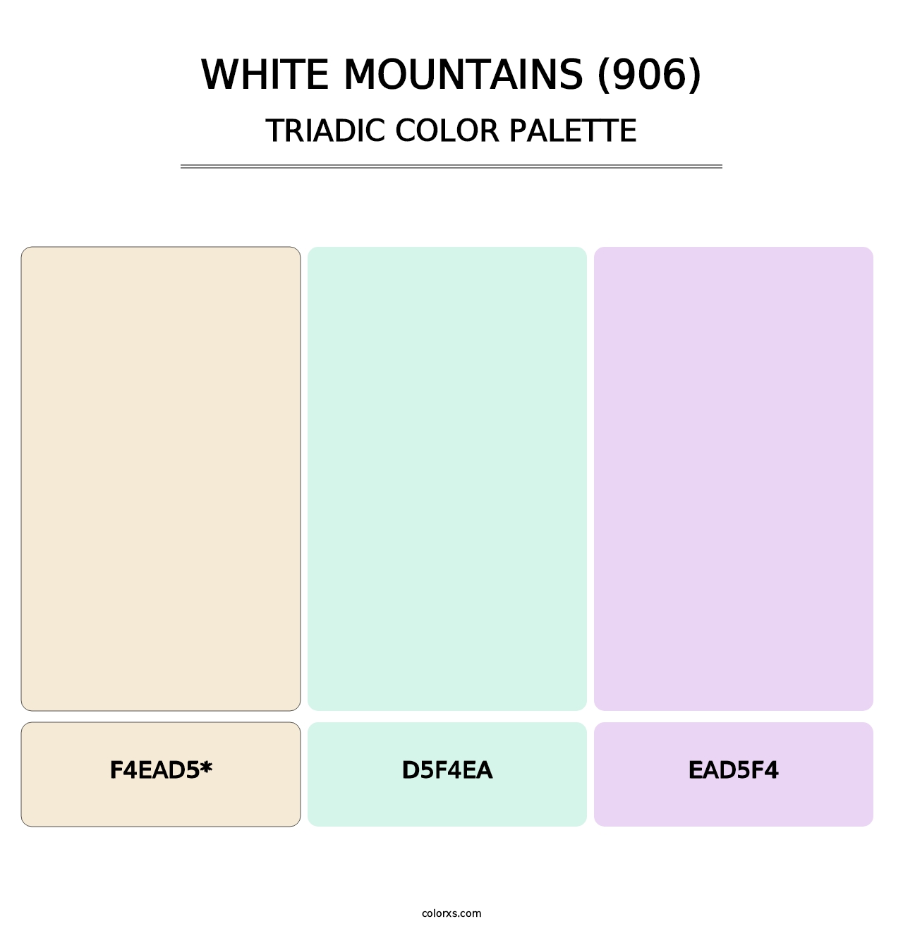 White Mountains (906) - Triadic Color Palette