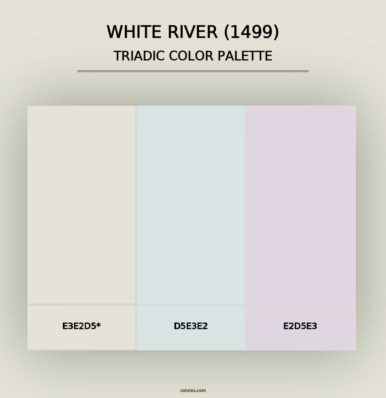 White River (1499) - Triadic Color Palette