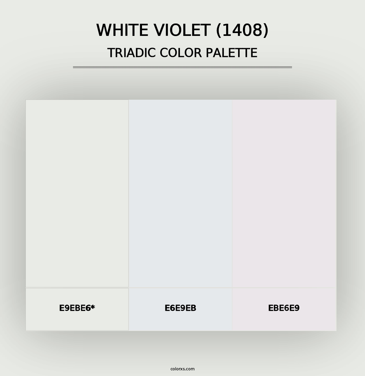 White Violet (1408) - Triadic Color Palette