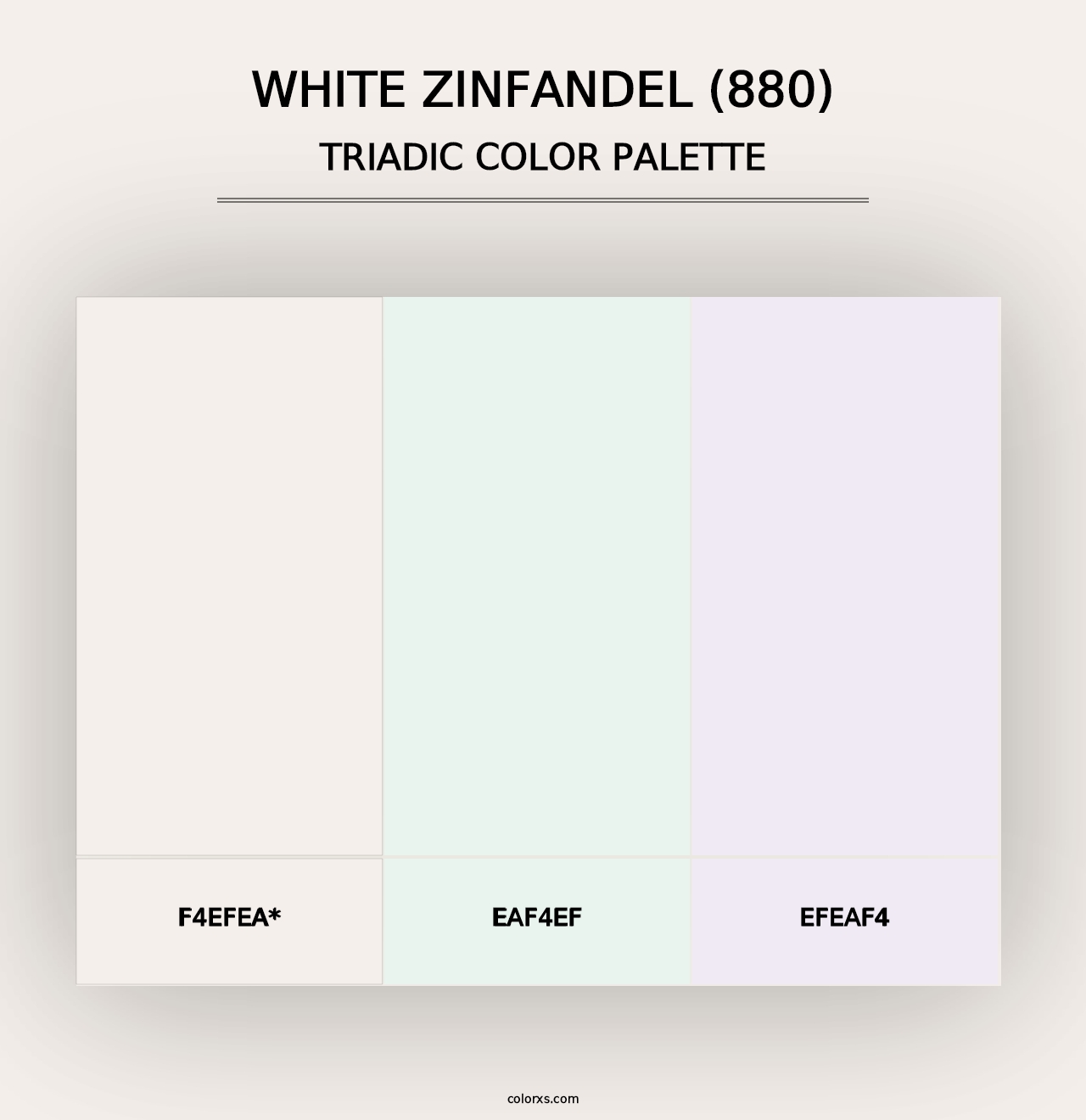 White Zinfandel (880) - Triadic Color Palette