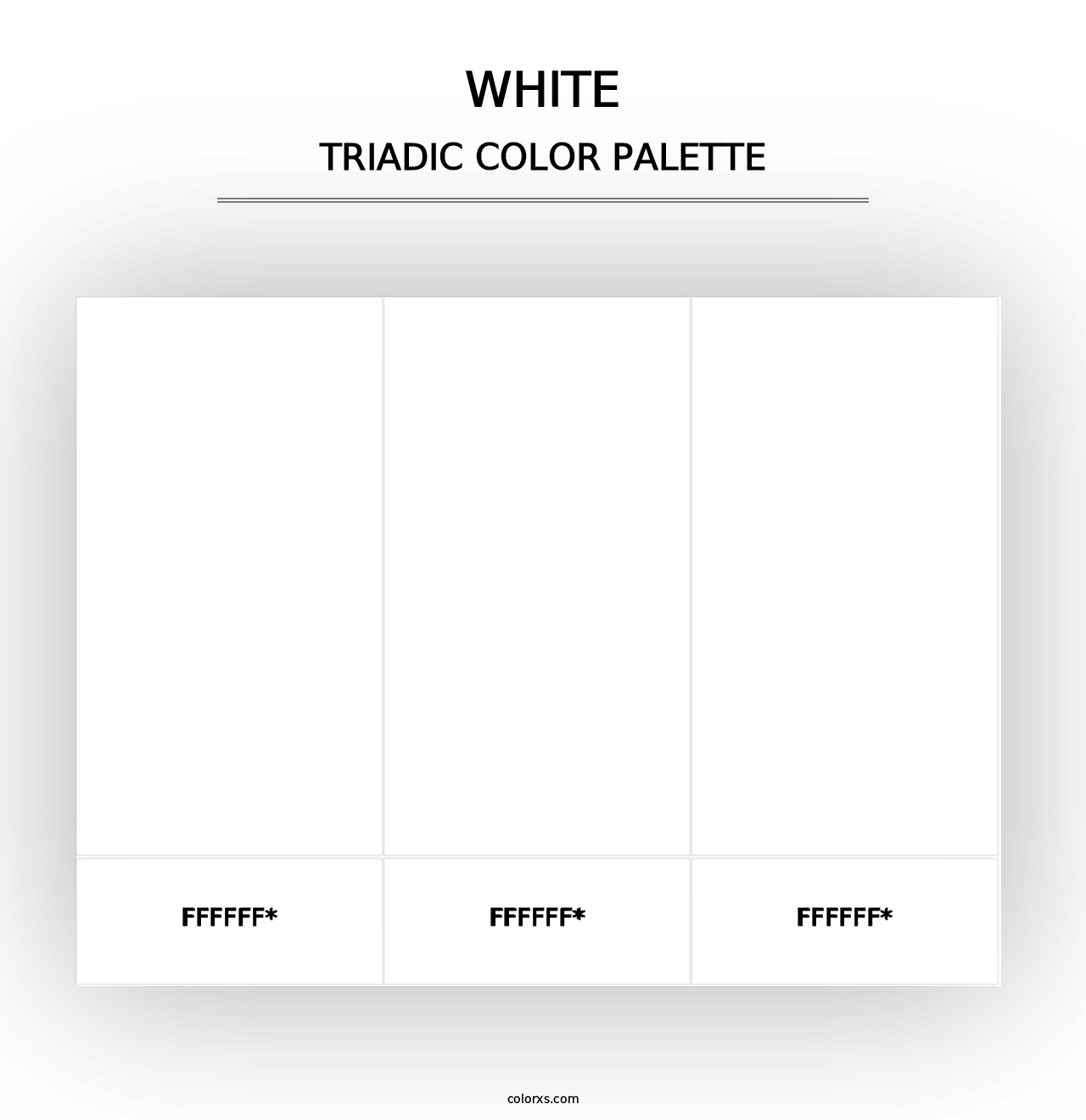 White - Triadic Color Palette