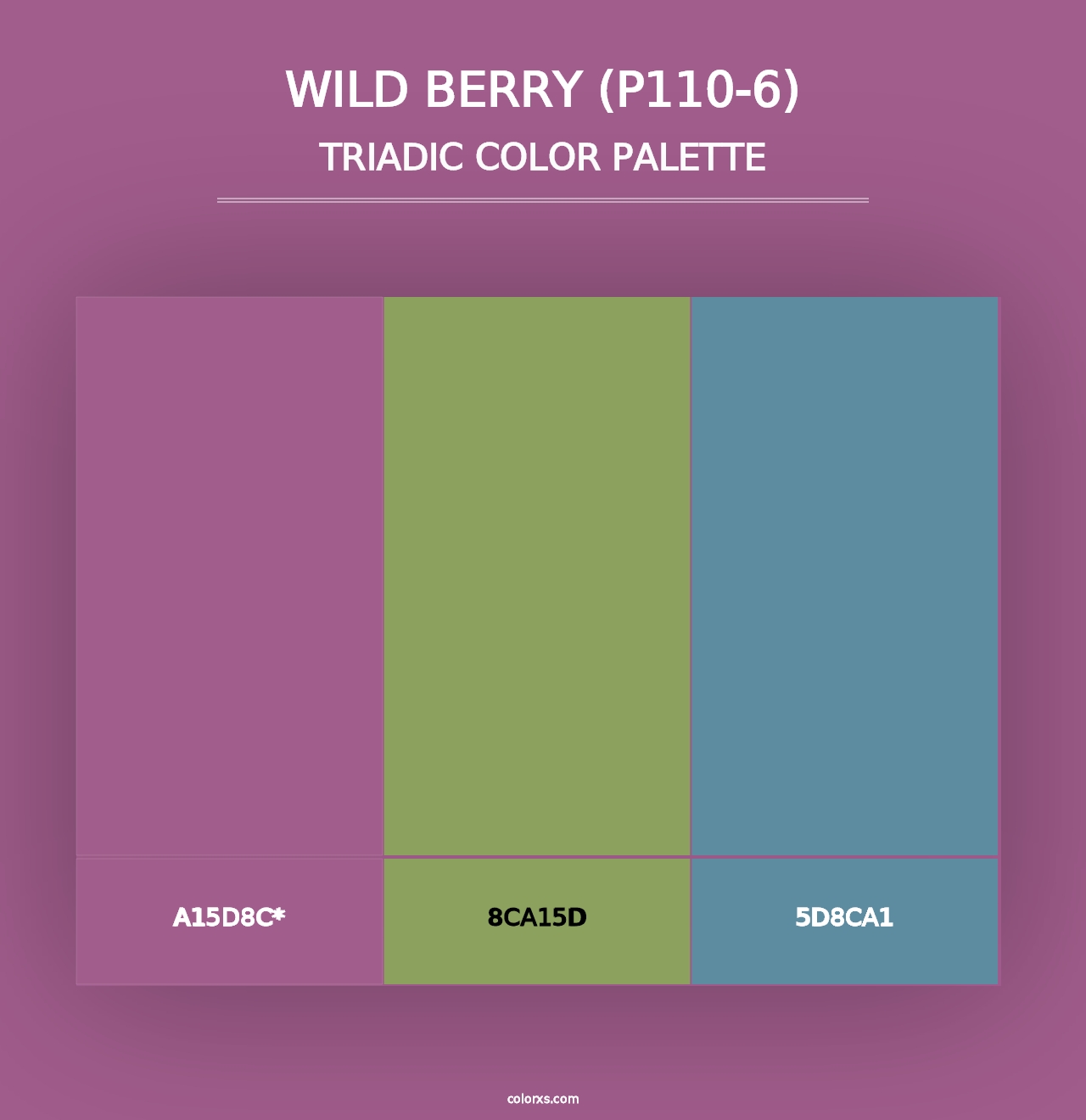 Wild Berry (P110-6) - Triadic Color Palette