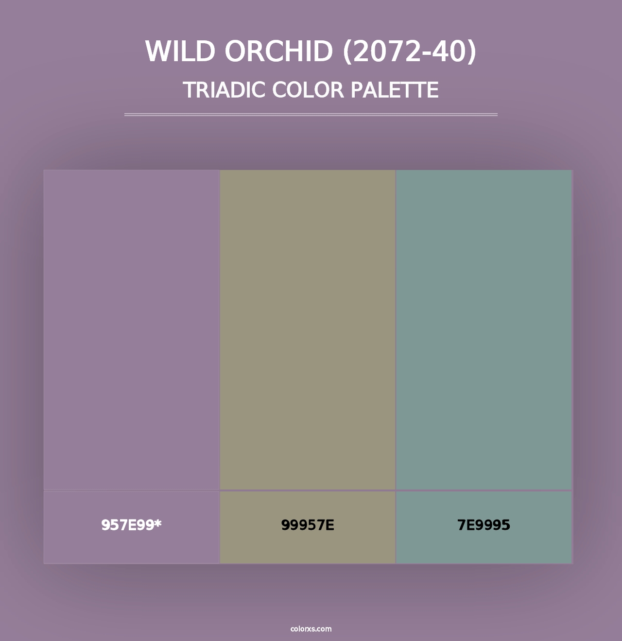 Wild Orchid (2072-40) - Triadic Color Palette