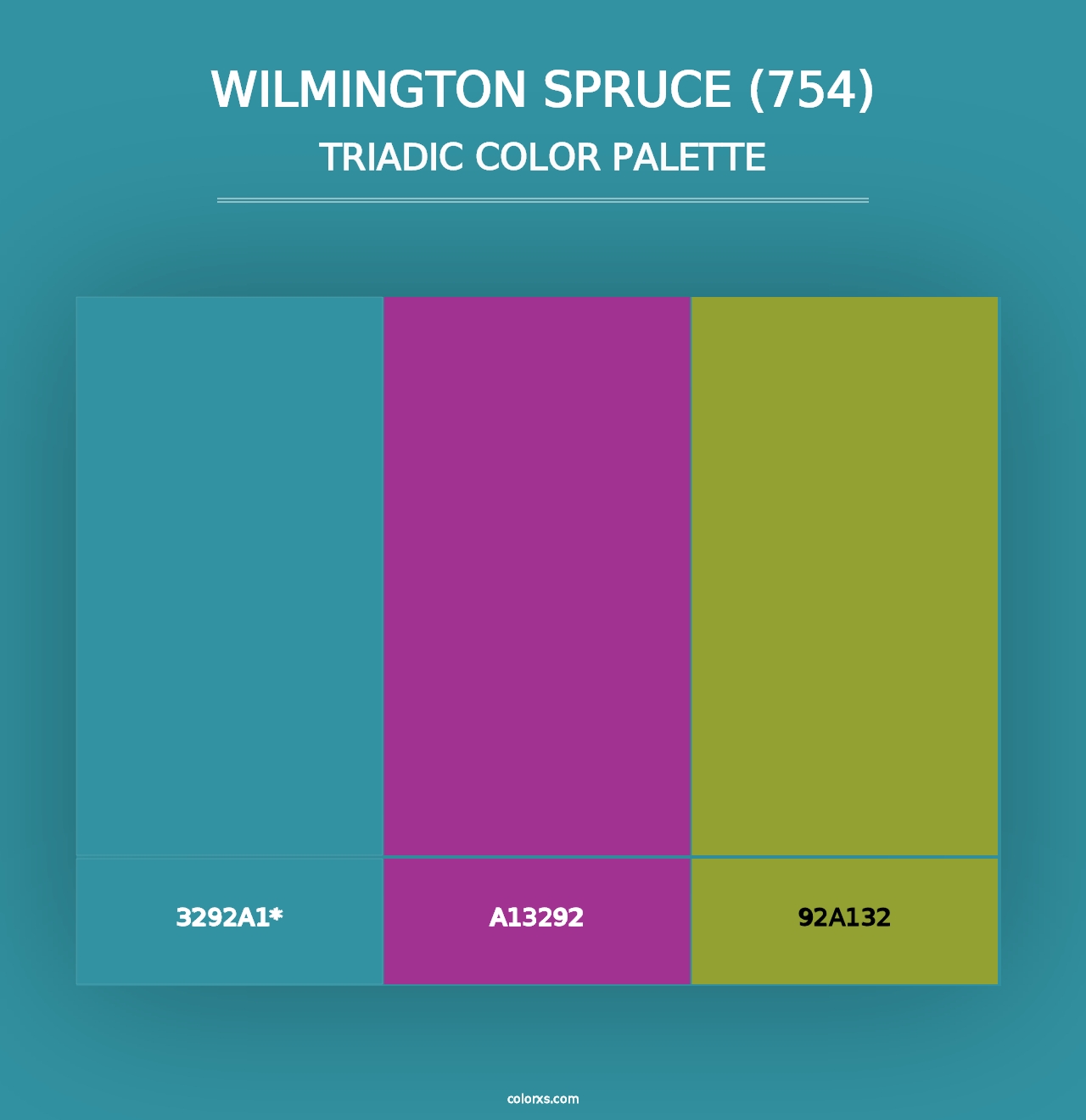 Wilmington Spruce (754) - Triadic Color Palette