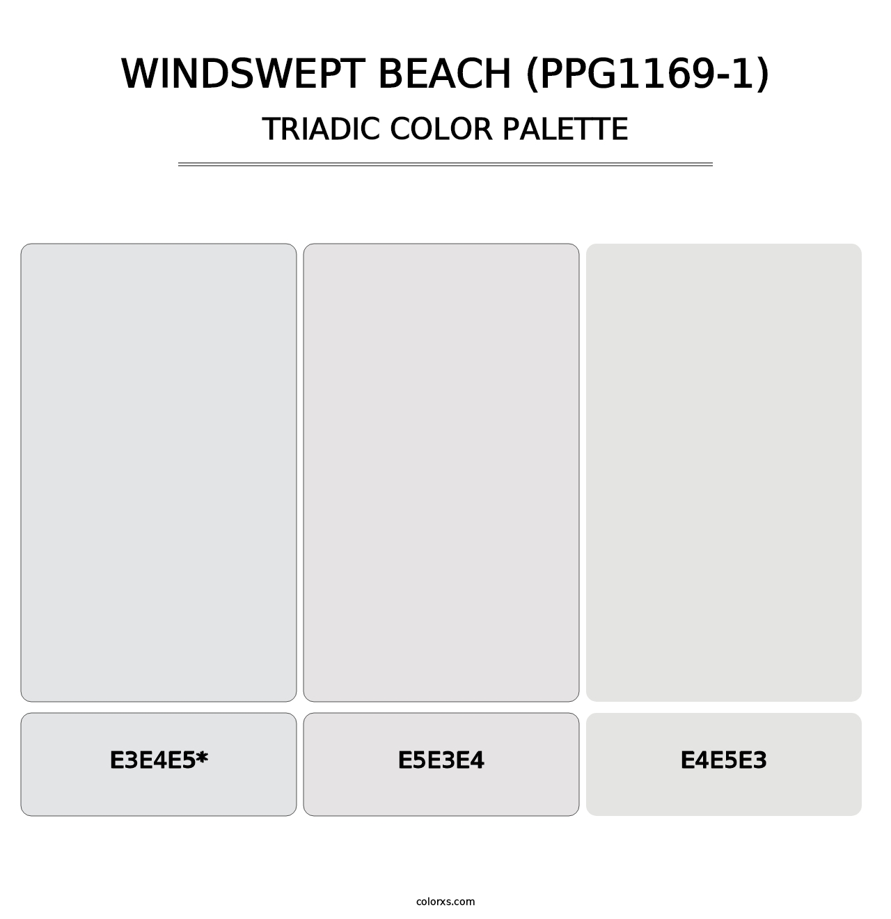 Windswept Beach (PPG1169-1) - Triadic Color Palette