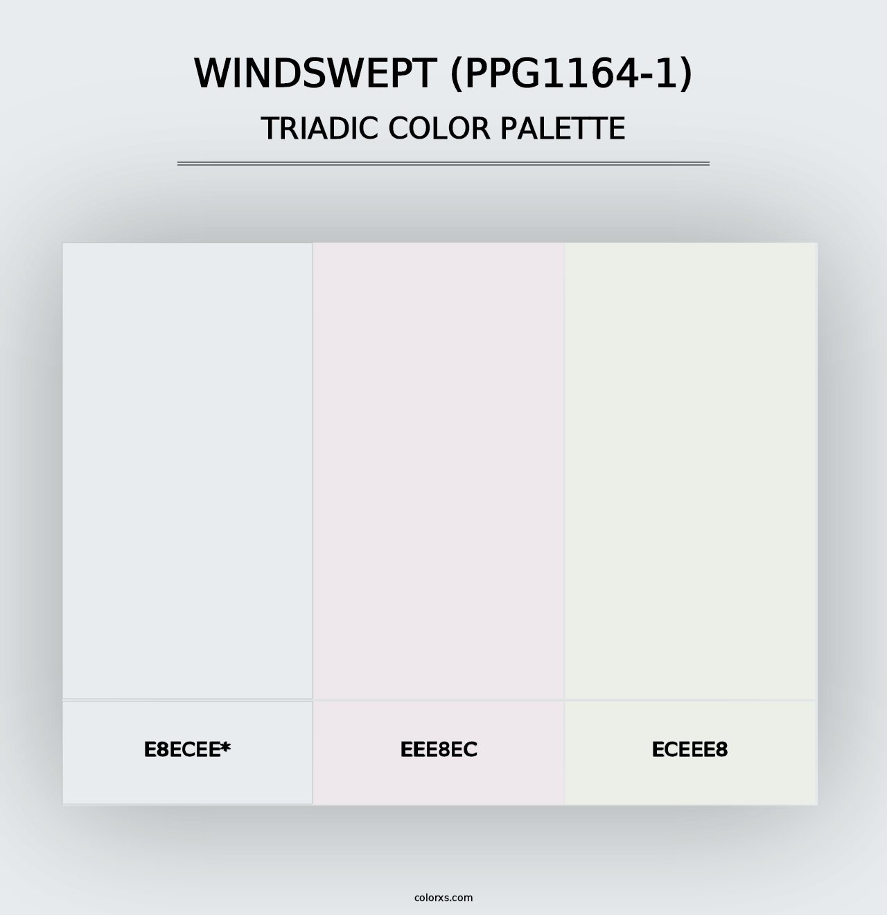 Windswept (PPG1164-1) - Triadic Color Palette