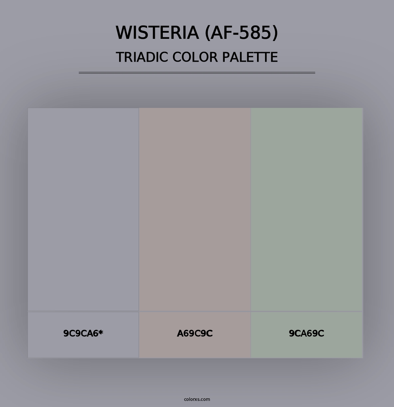 Wisteria (AF-585) - Triadic Color Palette