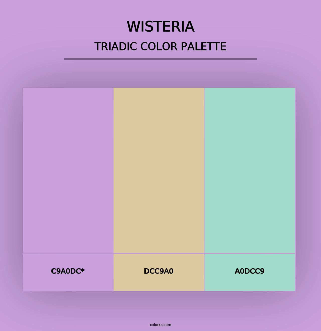 Wisteria - Triadic Color Palette