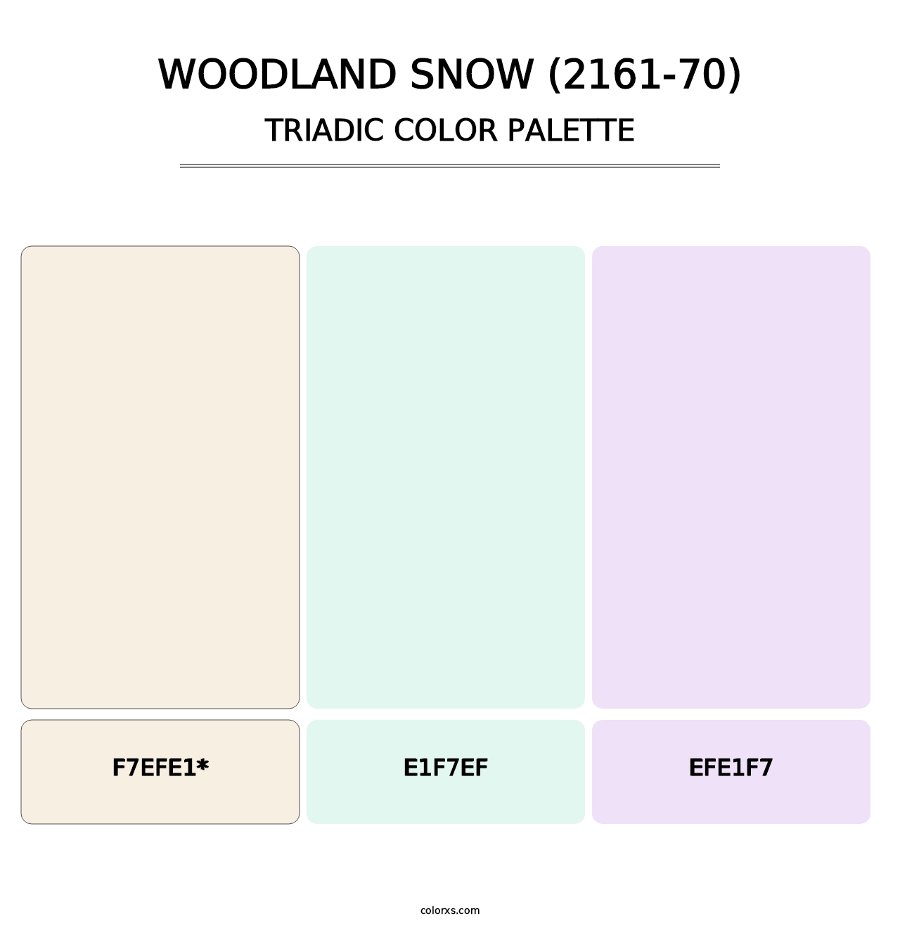 Woodland Snow (2161-70) - Triadic Color Palette