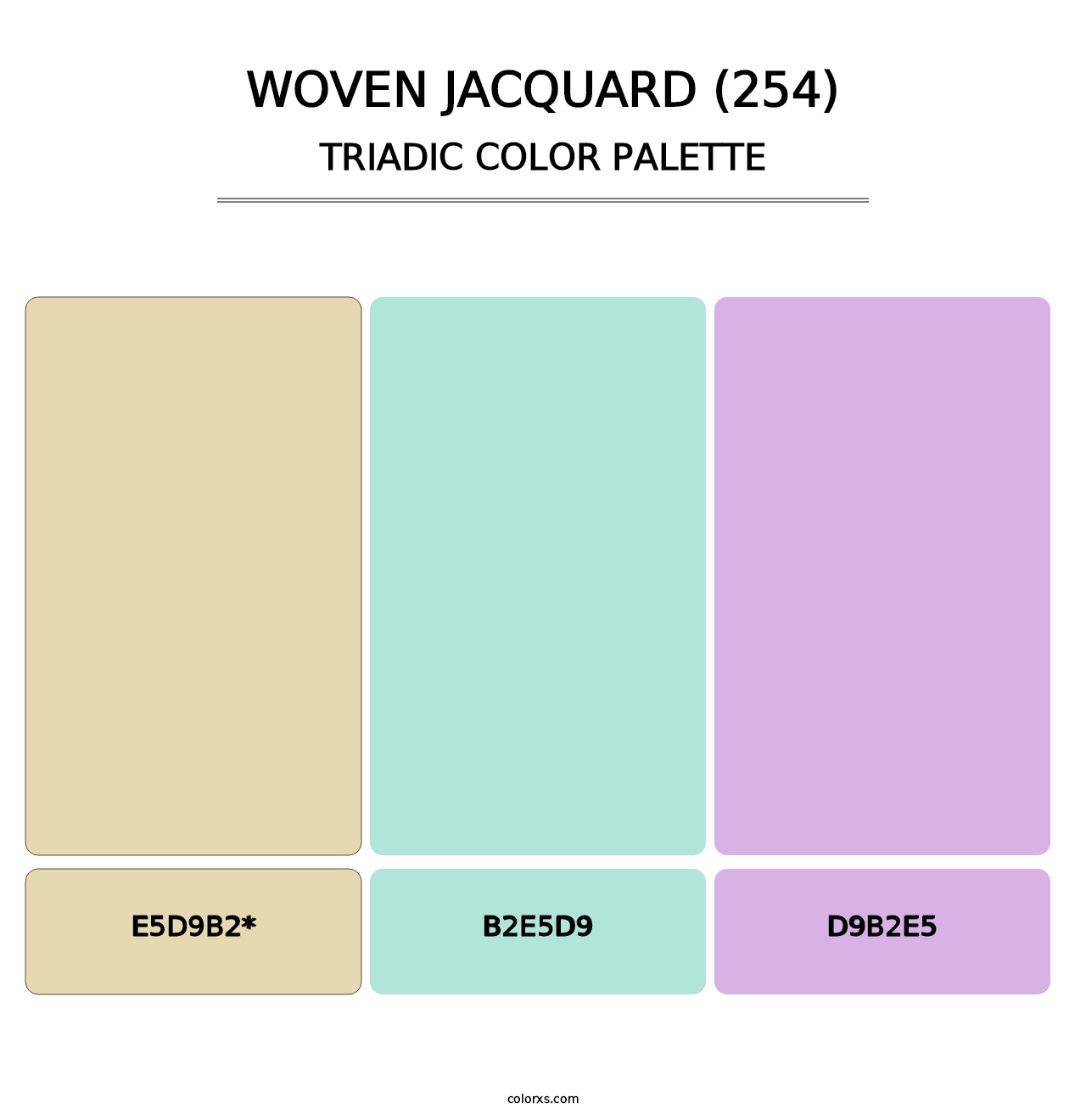 Woven Jacquard (254) - Triadic Color Palette