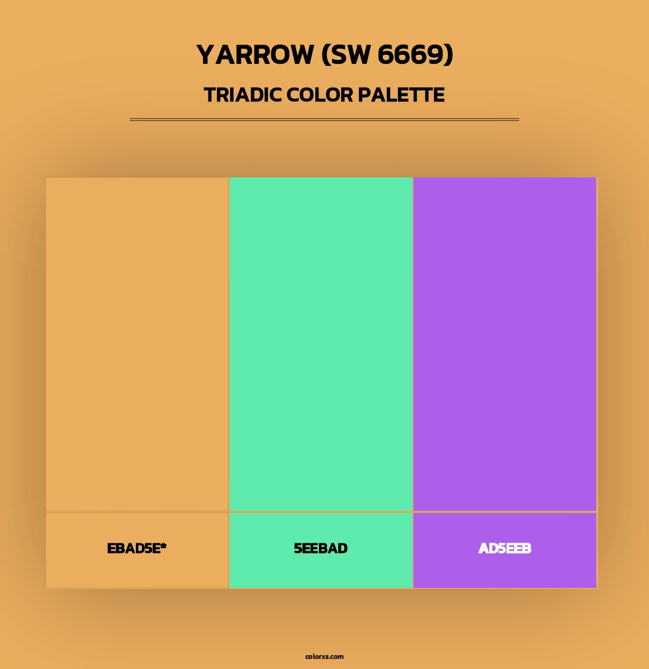 Yarrow (SW 6669) - Triadic Color Palette