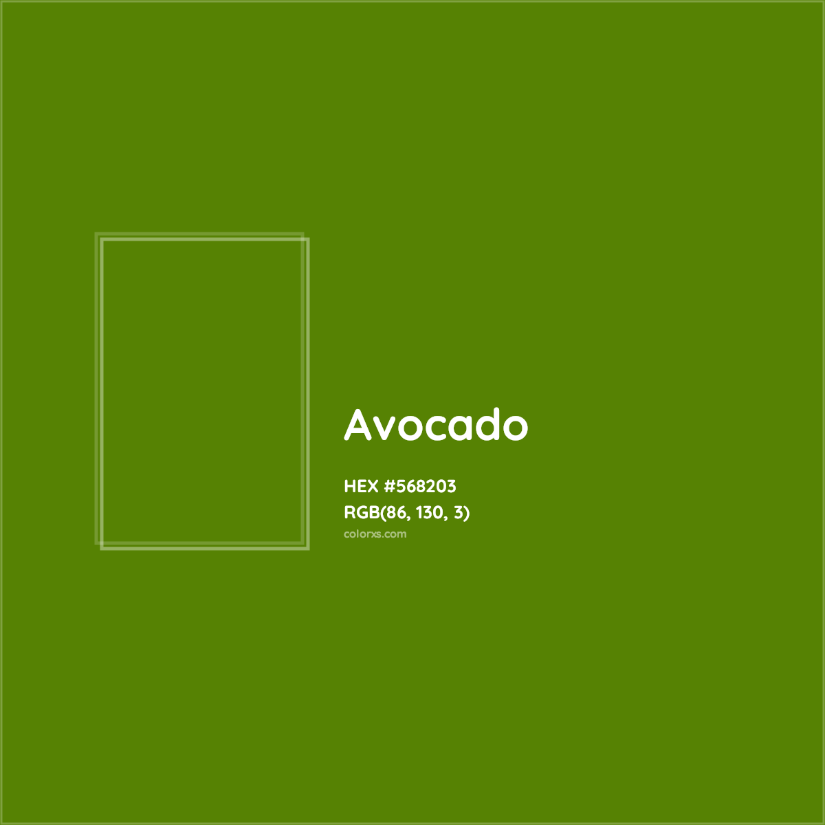 HEX #568203 Avocado Color - Color Code