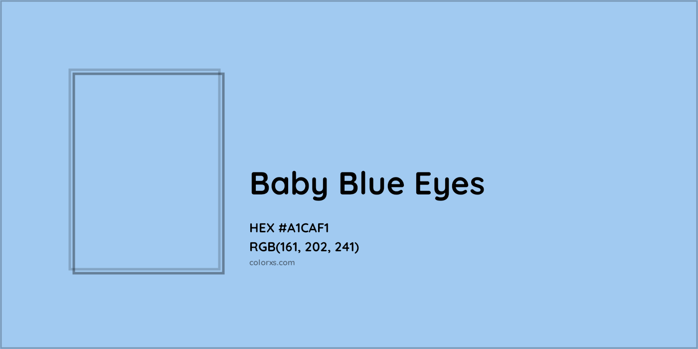 Baby Blue Eyes Color Code Hex Rgb Cmyk Hsl Hsv Hsb Hyz Cmy Colorxs Com