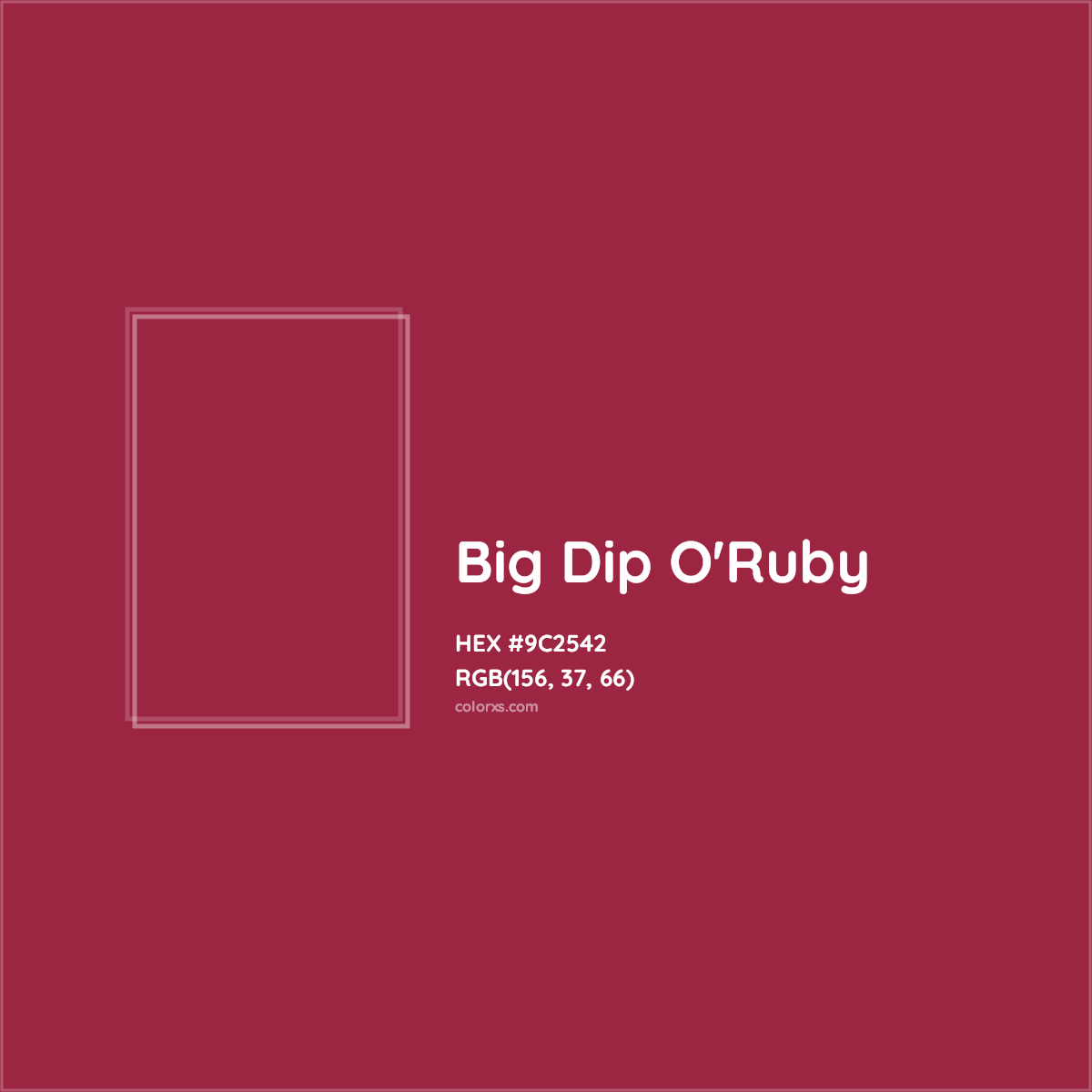 Big Dip Oruby Complementary Or Opposite Color Name And Code 9c2542