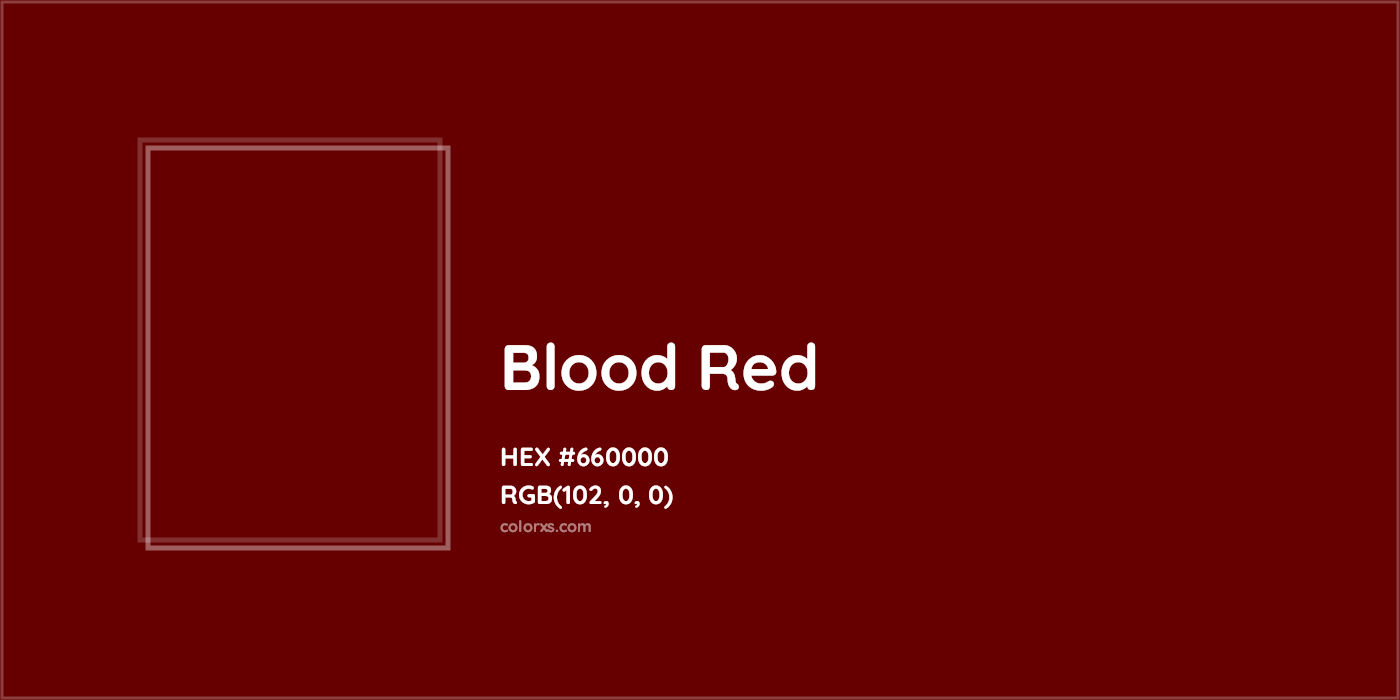 About Blood Red - Color meaning, codes, similar colors and paints 