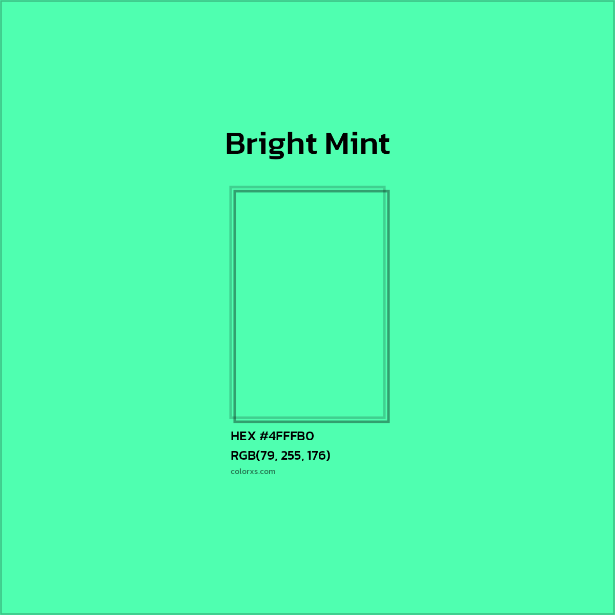 About Bright Mint Color Codes Similar Colors And Paints Colorxs