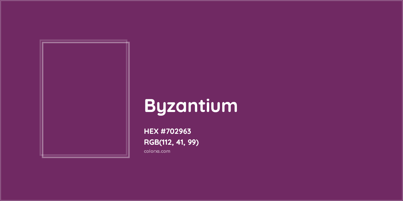 HEX #702963 Byzantium Color - Color Code