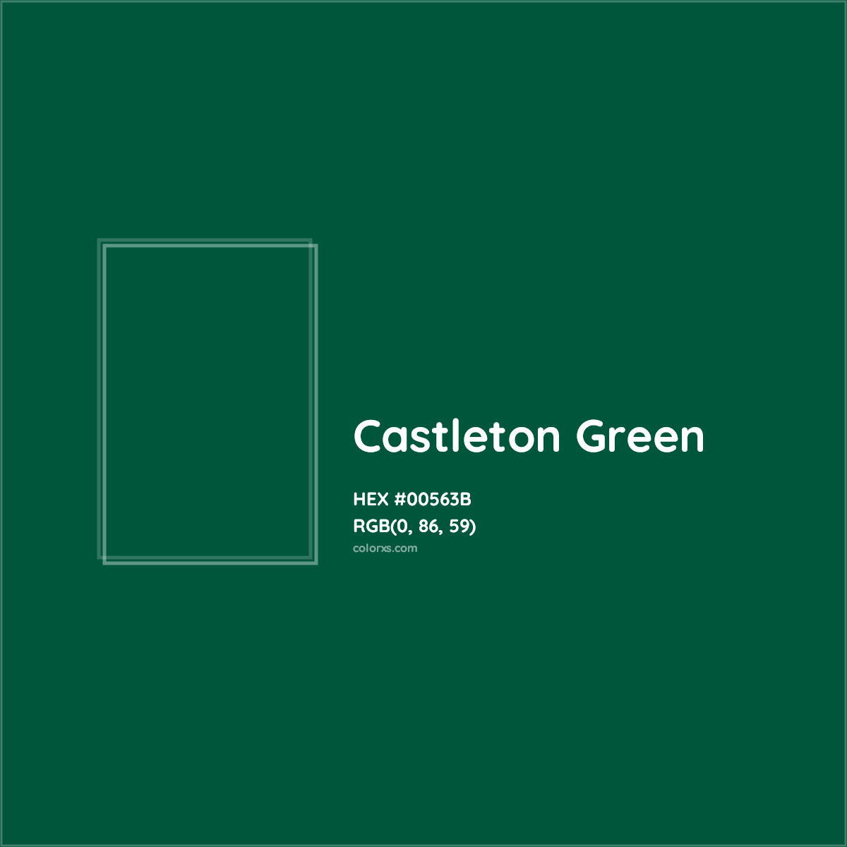 About Castleton Green Color - Color codes, similar colors and paints -  colorxs.com